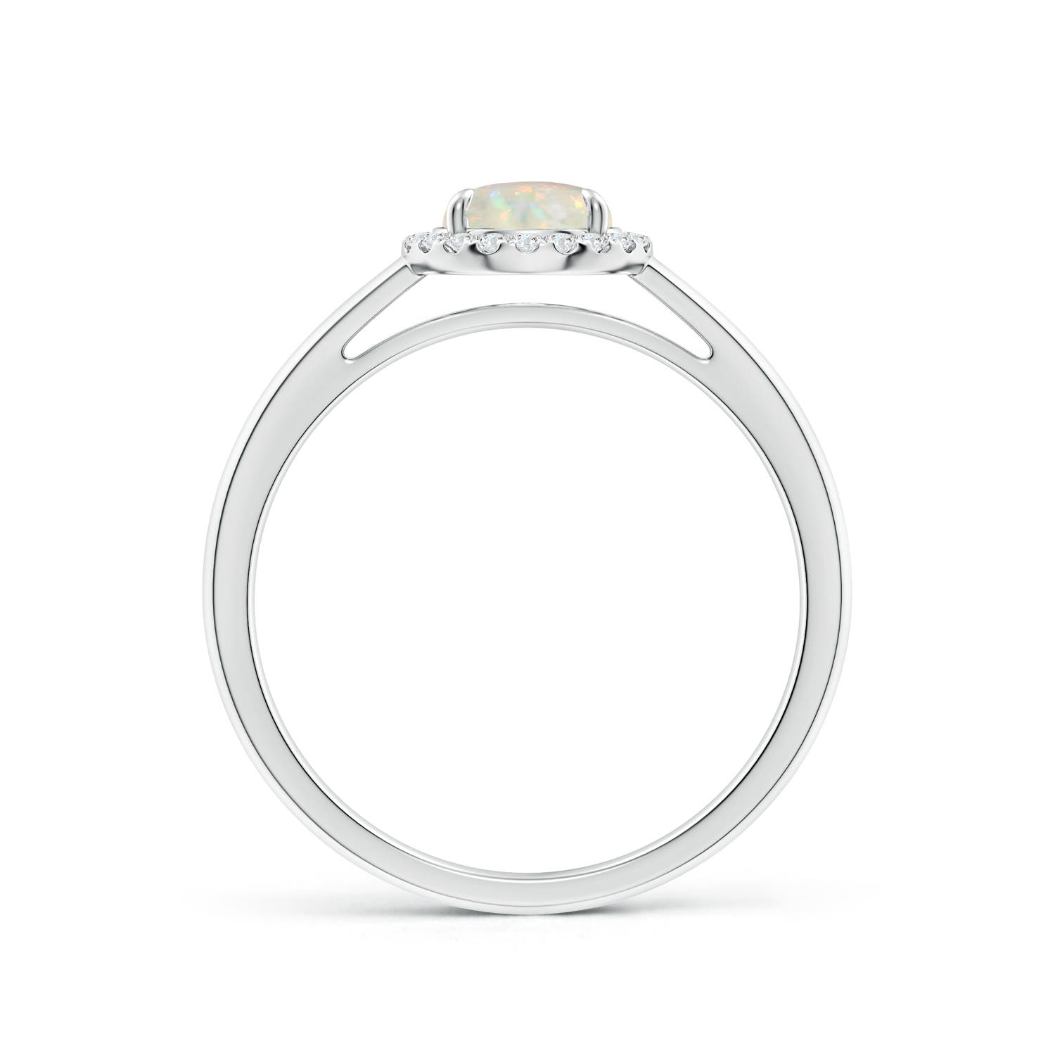 AAA - Opal / 0.6 CT / 14 KT White Gold