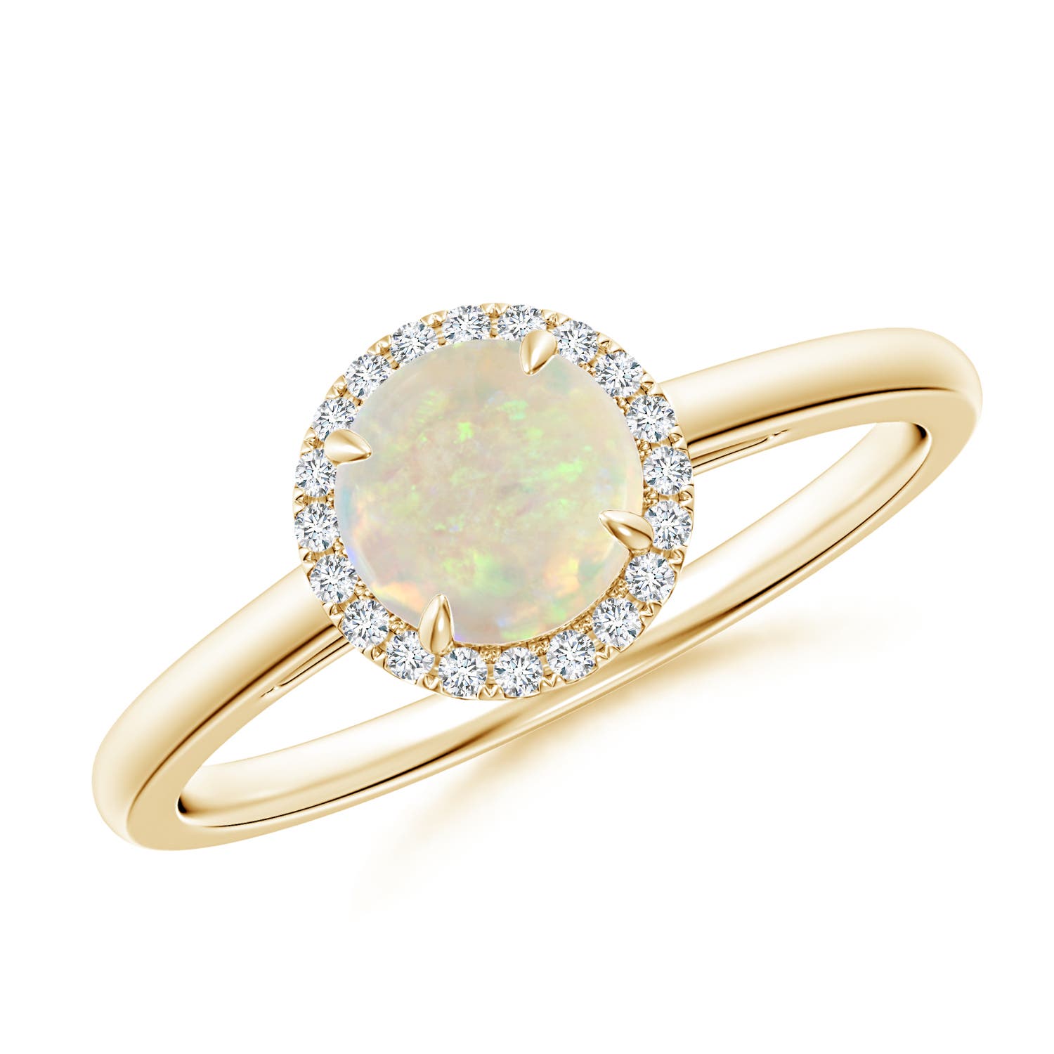 AAA - Opal / 0.6 CT / 14 KT Yellow Gold