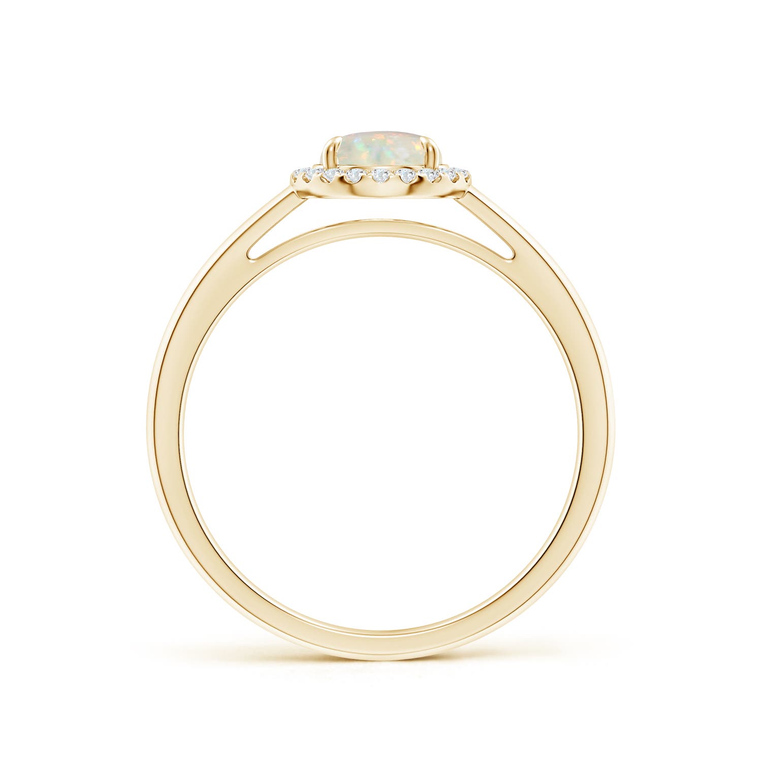 AAA - Opal / 0.6 CT / 14 KT Yellow Gold