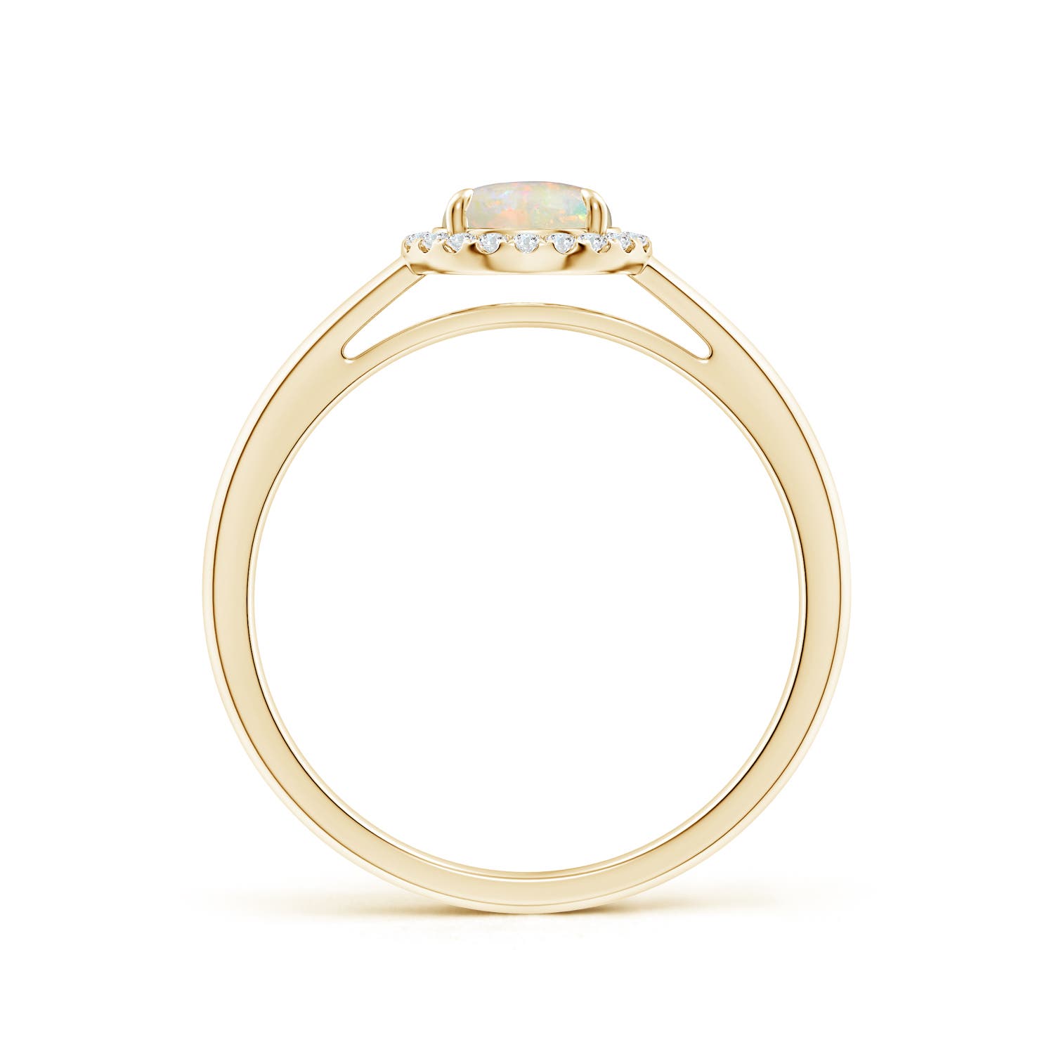 AAAA - Opal / 0.6 CT / 14 KT Yellow Gold