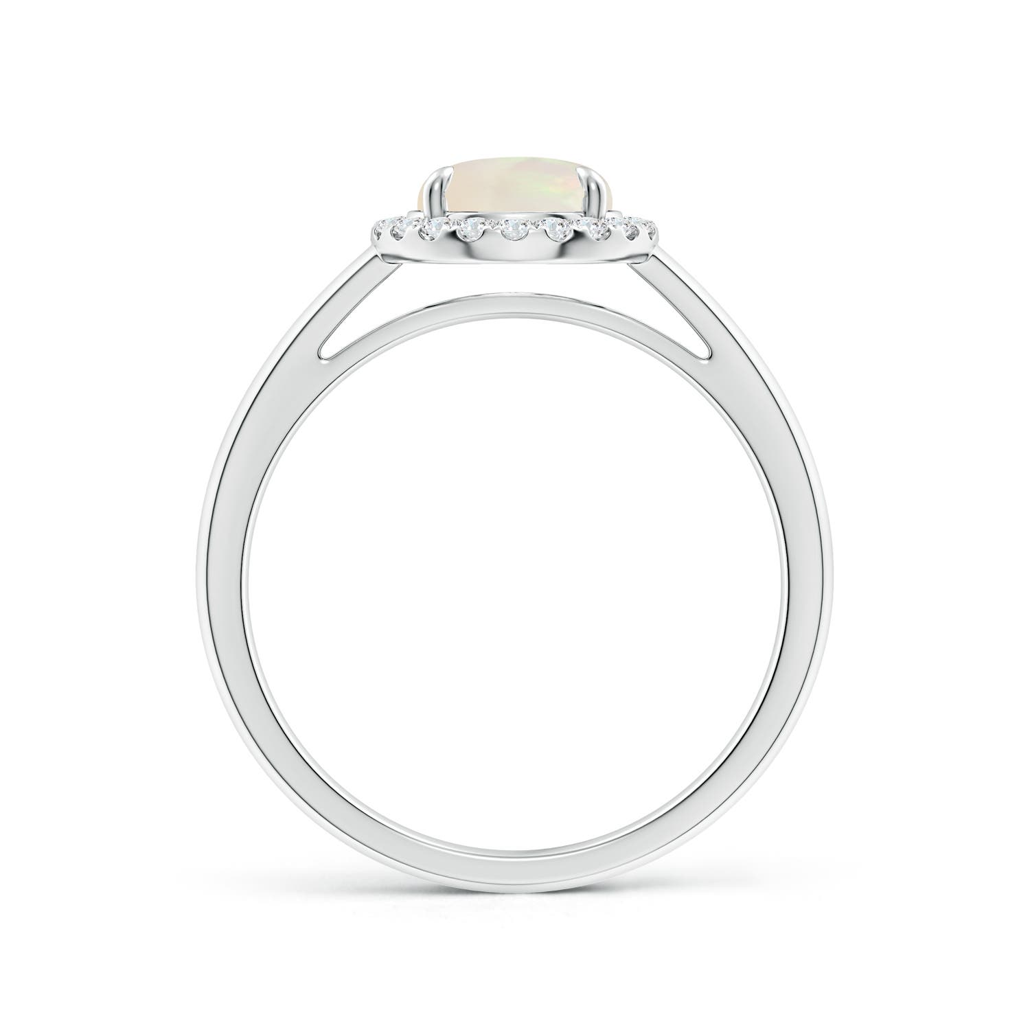 A - Opal / 0.87 CT / 14 KT White Gold