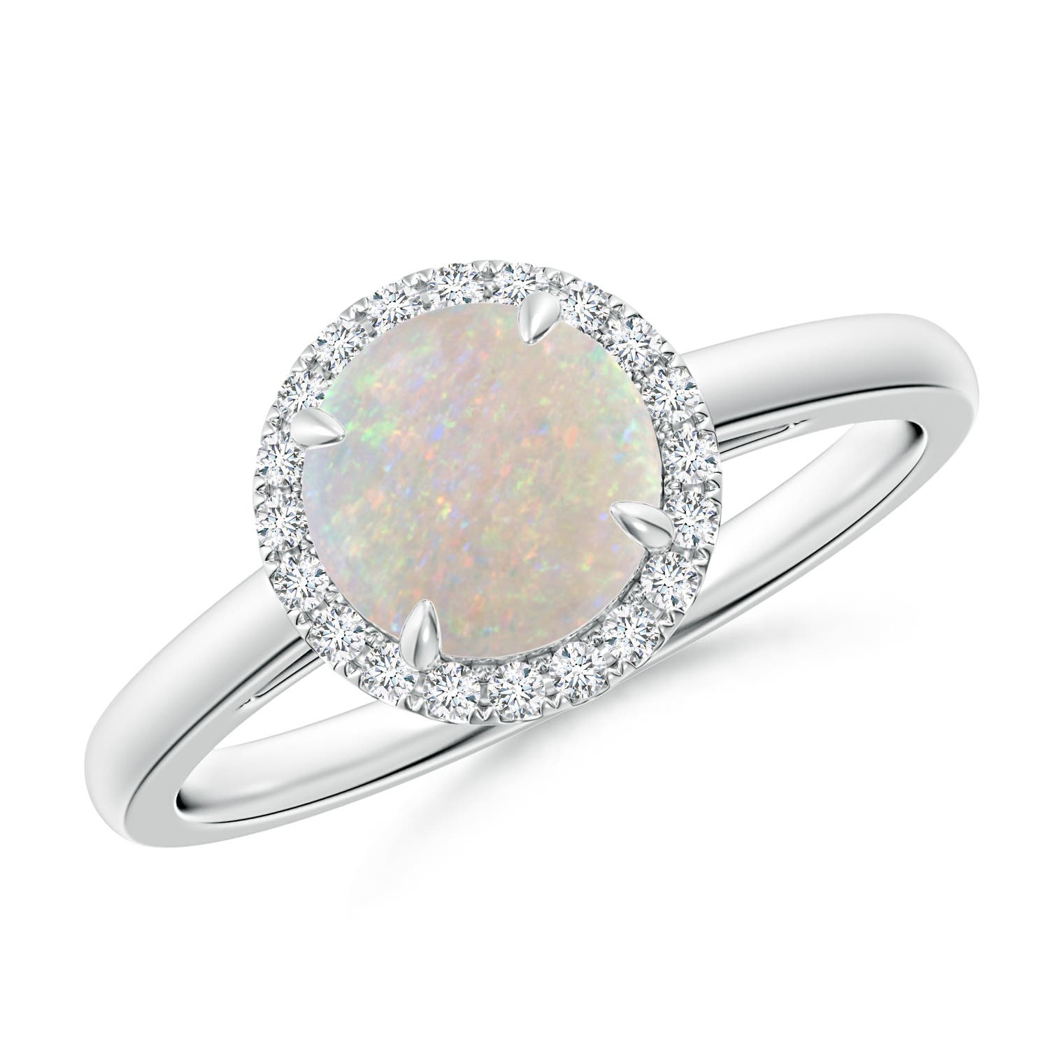 AA - Opal / 0.87 CT / 14 KT White Gold