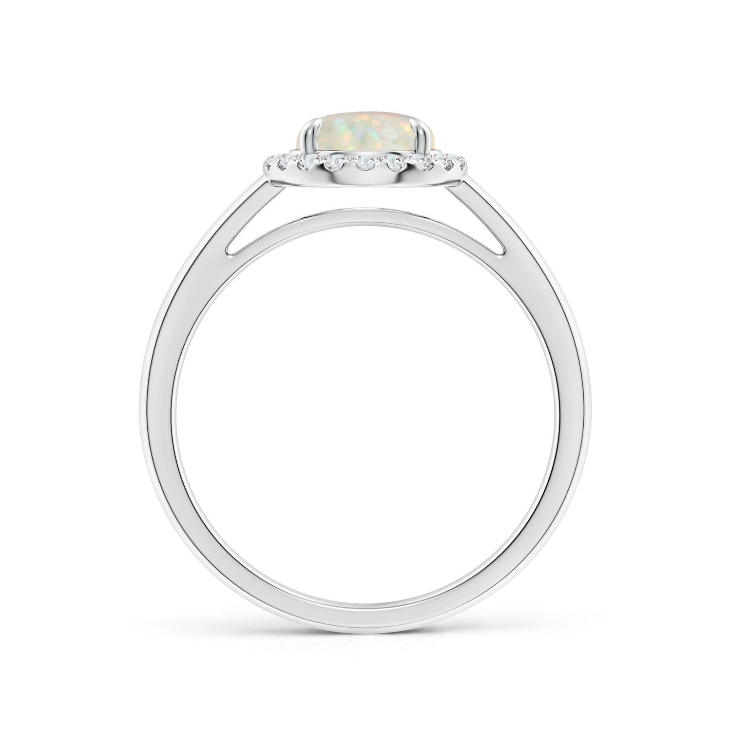 AAA - Opal / 0.87 CT / 14 KT White Gold