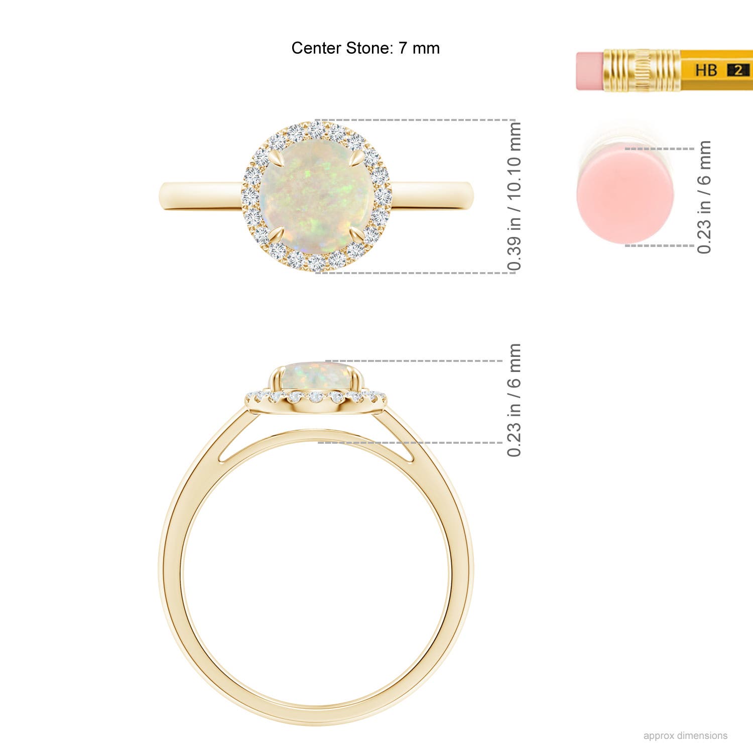 AAA - Opal / 0.87 CT / 14 KT Yellow Gold