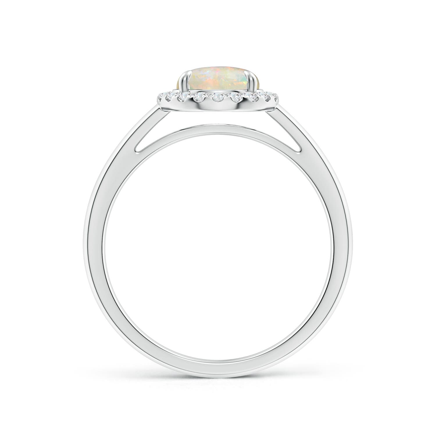 AAAA - Opal / 0.87 CT / 14 KT White Gold