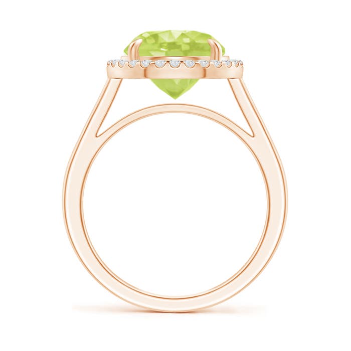 A - Peridot / 3.62 CT / 14 KT Rose Gold