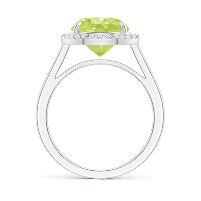 A - Peridot / 3.62 CT / 14 KT White Gold