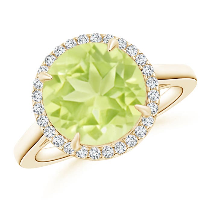 A - Peridot / 3.62 CT / 14 KT Yellow Gold