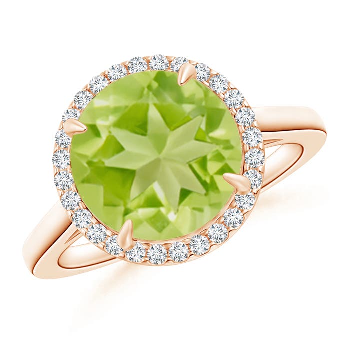 AA - Peridot / 3.62 CT / 14 KT Rose Gold