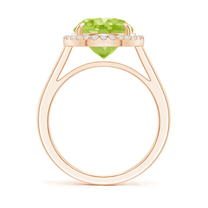 AA - Peridot / 3.62 CT / 14 KT Rose Gold