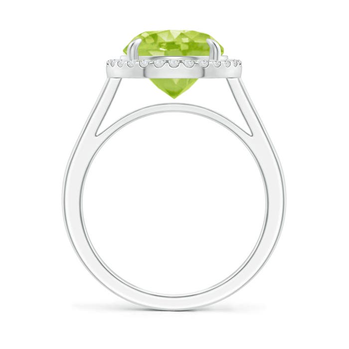 AA - Peridot / 3.62 CT / 14 KT White Gold