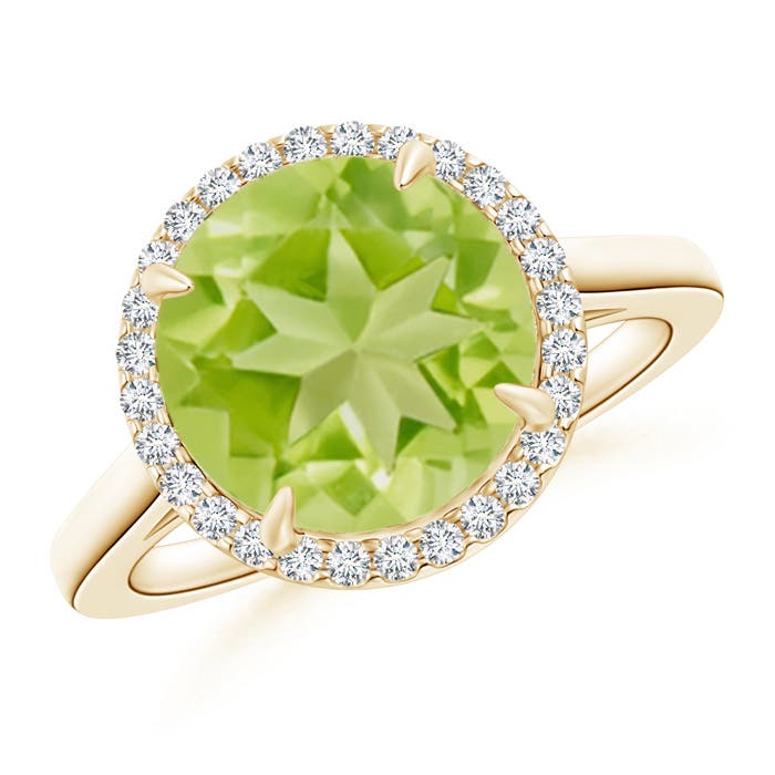 AA - Peridot / 3.62 CT / 14 KT Yellow Gold