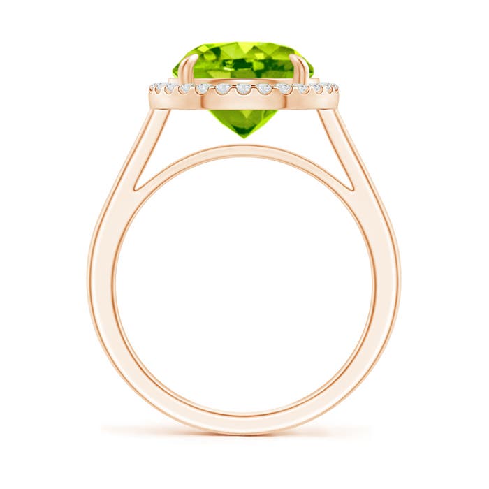 AAA - Peridot / 3.62 CT / 14 KT Rose Gold