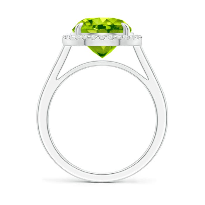 AAA - Peridot / 3.62 CT / 14 KT White Gold