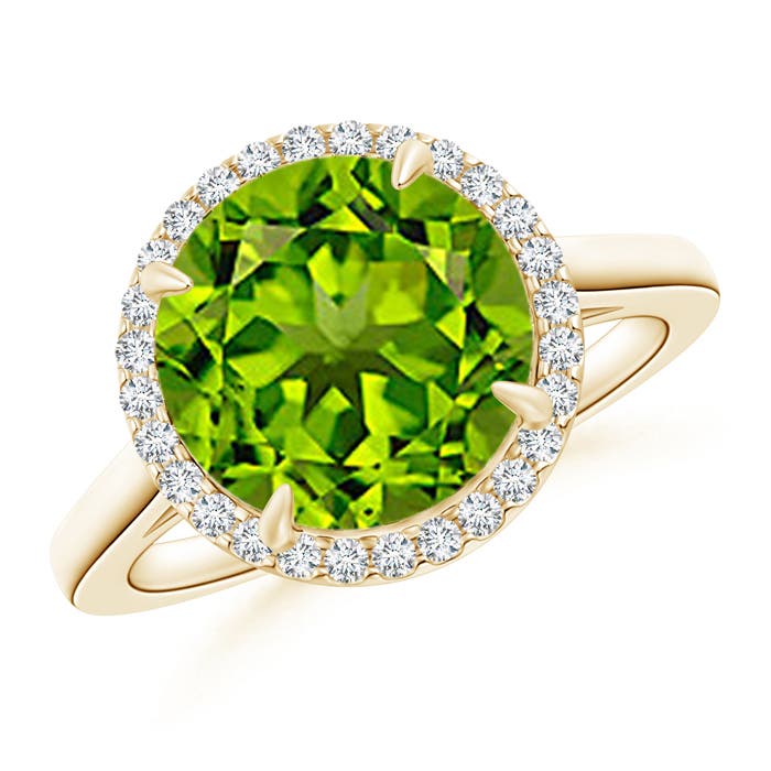 AAAA - Peridot / 3.62 CT / 14 KT Yellow Gold