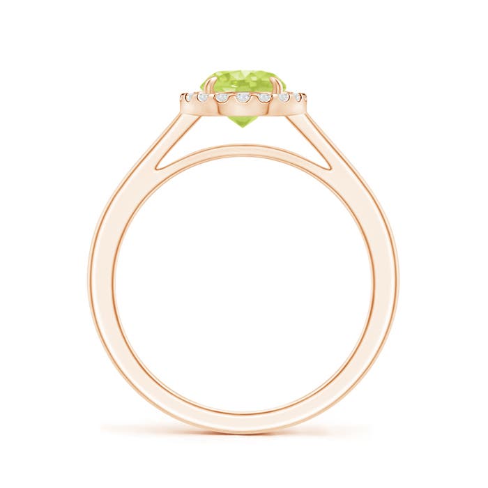 A - Peridot / 1.05 CT / 14 KT Rose Gold