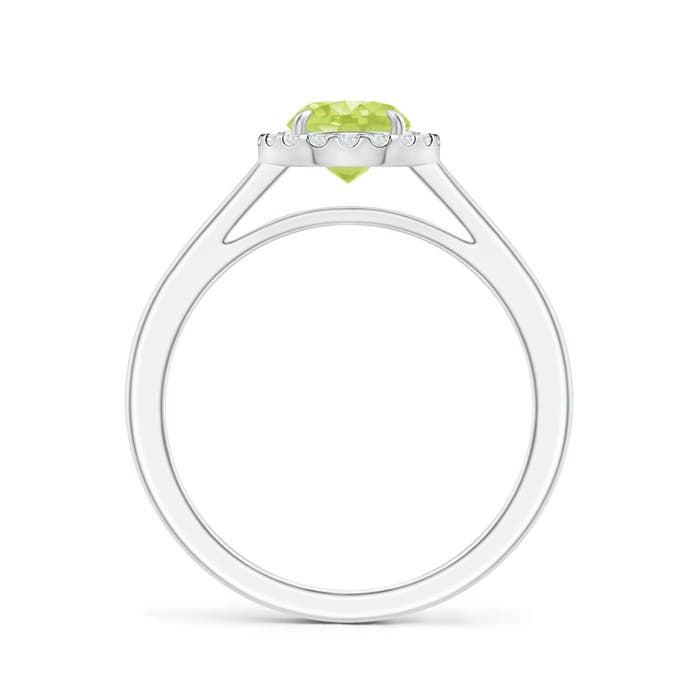 A - Peridot / 1.05 CT / 14 KT White Gold