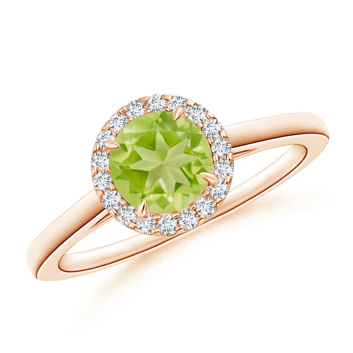 AA - Peridot / 1.05 CT / 14 KT Rose Gold