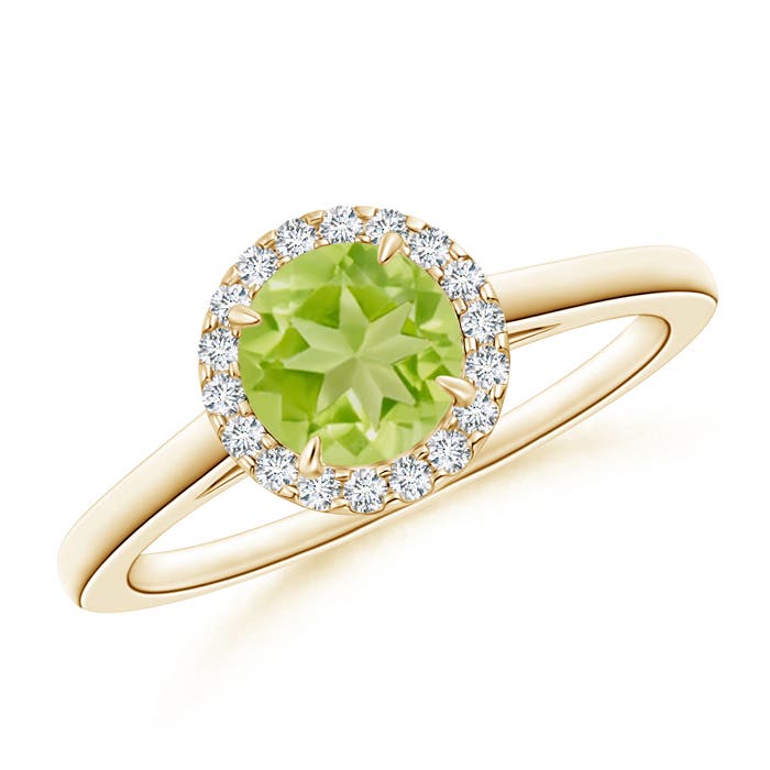 AA - Peridot / 1.05 CT / 14 KT Yellow Gold