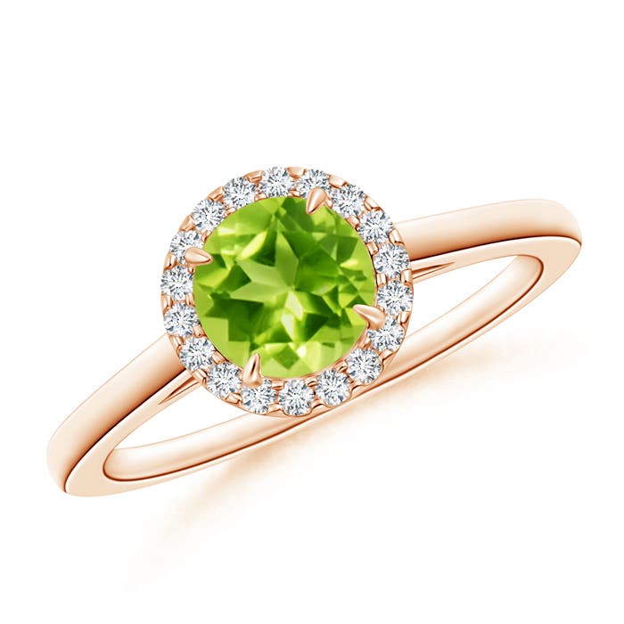 AAA - Peridot / 1.05 CT / 14 KT Rose Gold