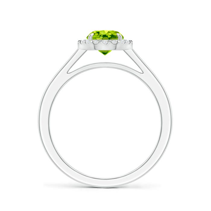 AAA - Peridot / 1.05 CT / 14 KT White Gold