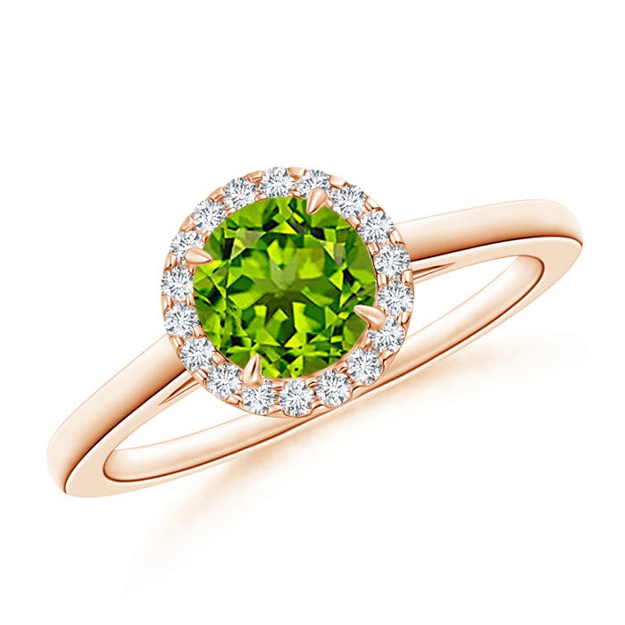 AAAA - Peridot / 1.05 CT / 14 KT Rose Gold