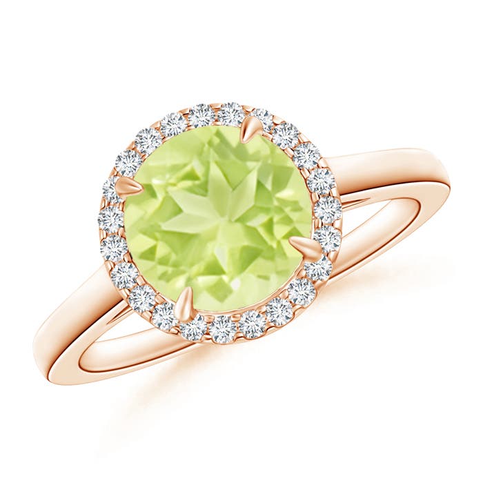 A - Peridot / 2.16 CT / 14 KT Rose Gold