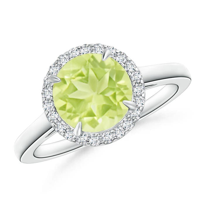 A - Peridot / 2.16 CT / 14 KT White Gold