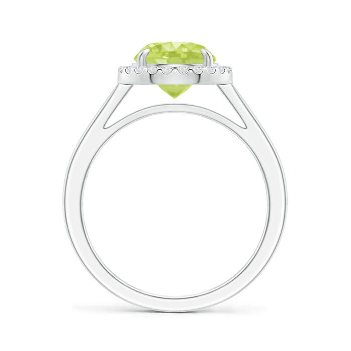 A - Peridot / 2.16 CT / 14 KT White Gold