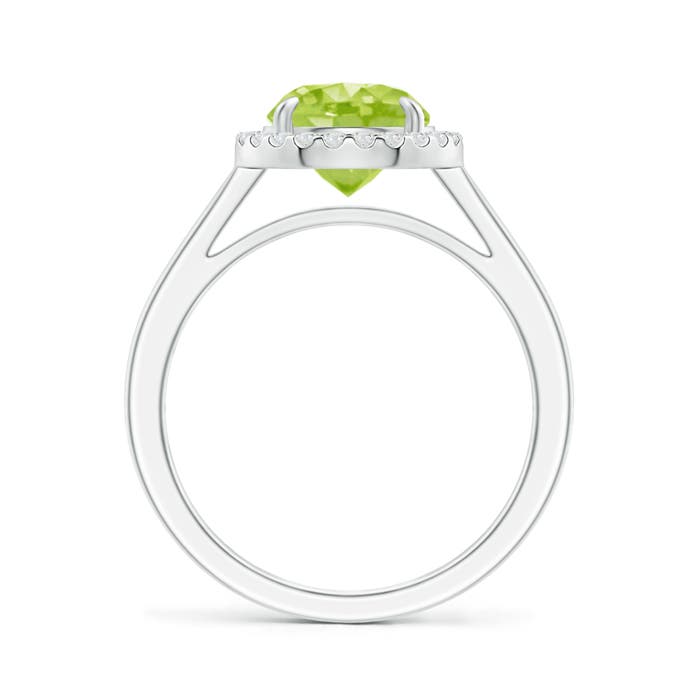 AA - Peridot / 2.16 CT / 14 KT White Gold