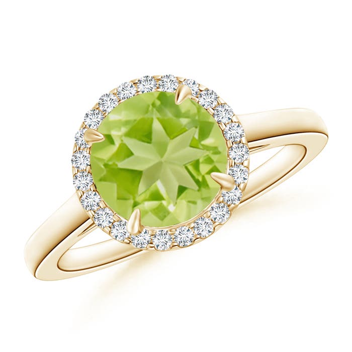 AA - Peridot / 2.16 CT / 14 KT Yellow Gold