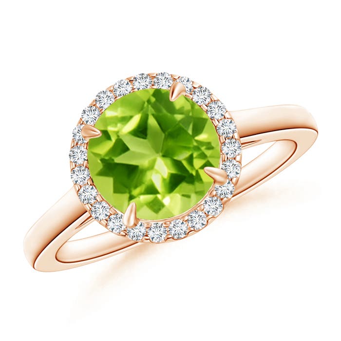 AAA - Peridot / 2.16 CT / 14 KT Rose Gold