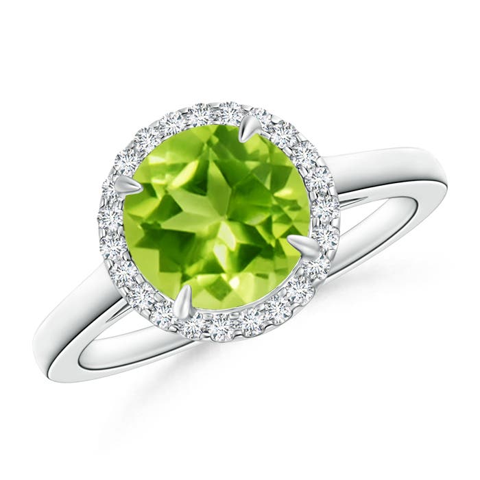 AAA - Peridot / 2.16 CT / 14 KT White Gold