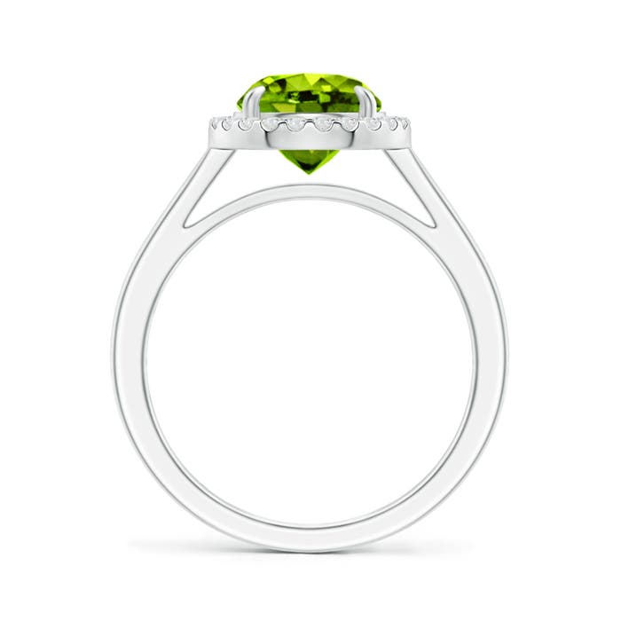 AAAA - Peridot / 2.16 CT / 14 KT White Gold