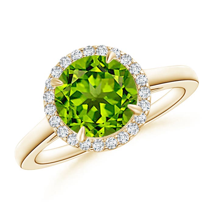 AAAA - Peridot / 2.16 CT / 14 KT Yellow Gold