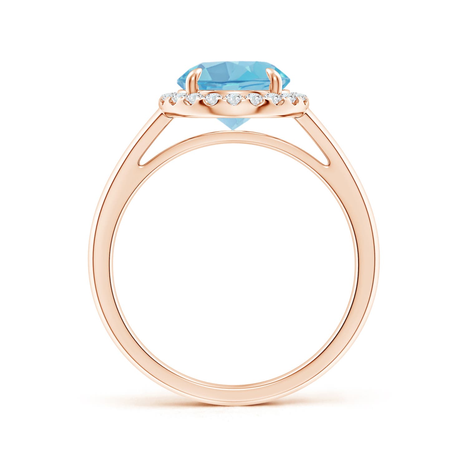 A - Swiss Blue Topaz / 2.51 CT / 14 KT Rose Gold