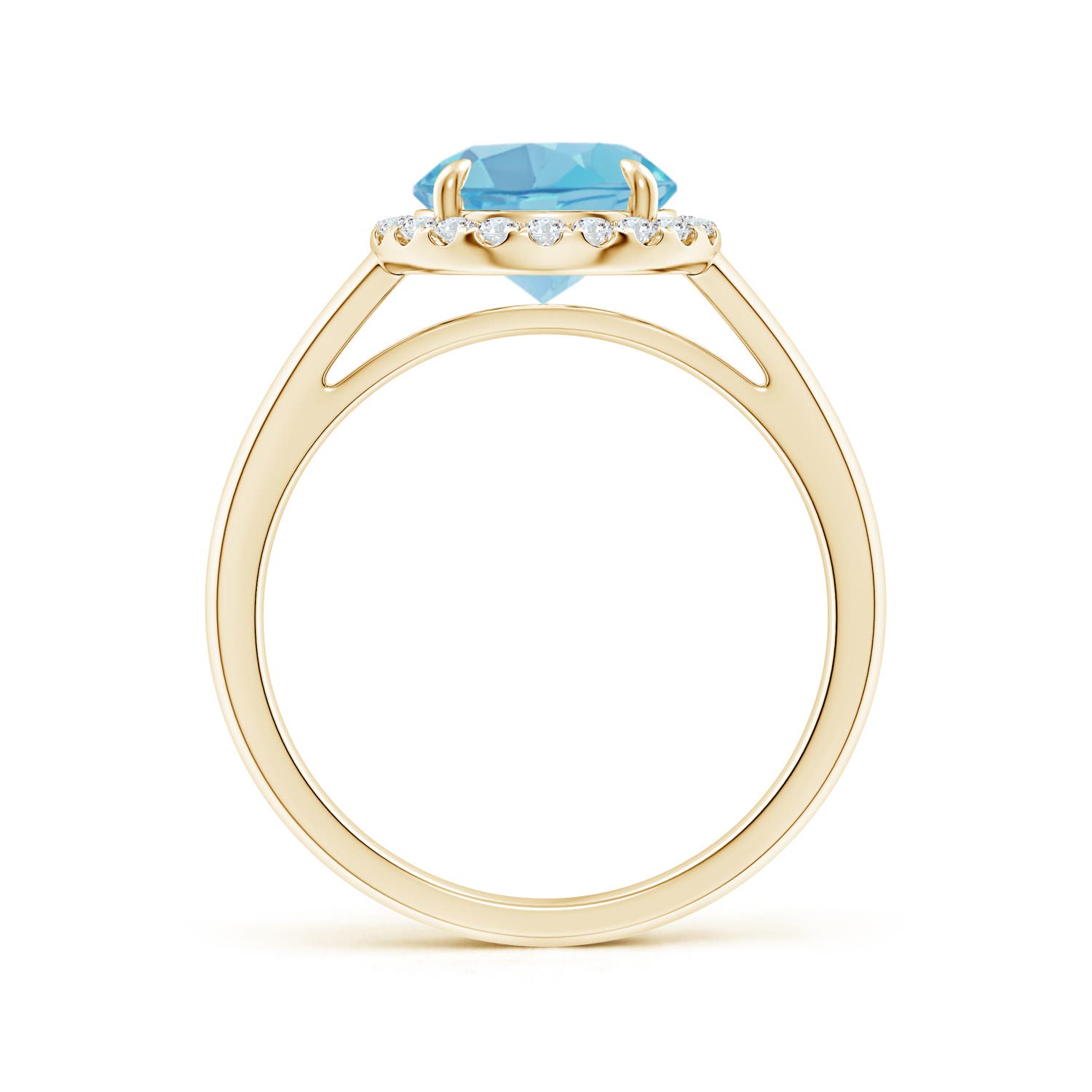 A - Swiss Blue Topaz / 2.51 CT / 14 KT Yellow Gold