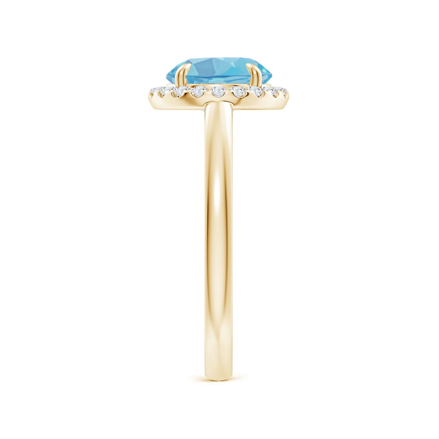 A - Swiss Blue Topaz / 2.51 CT / 14 KT Yellow Gold