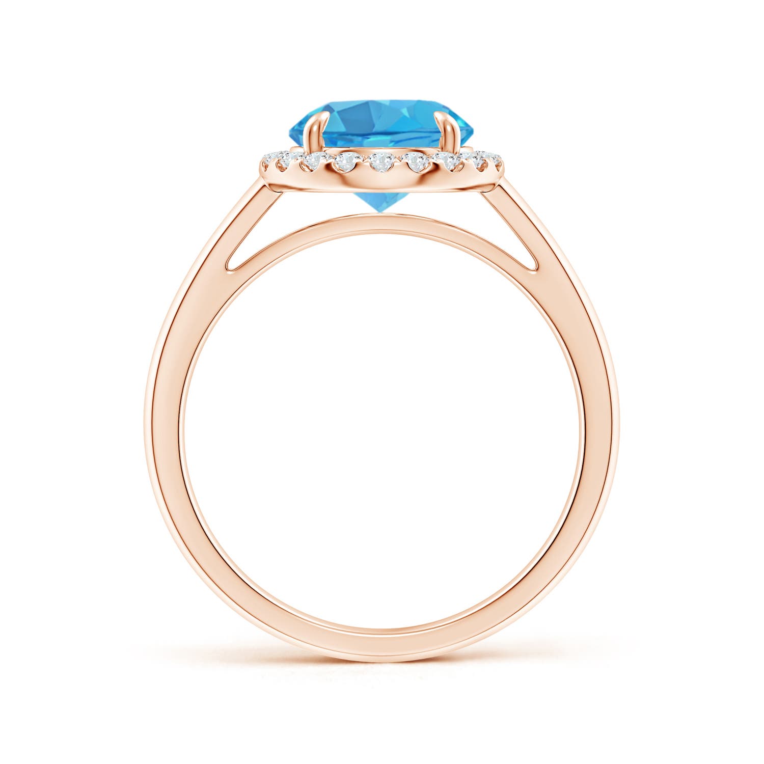 AA - Swiss Blue Topaz / 2.51 CT / 14 KT Rose Gold