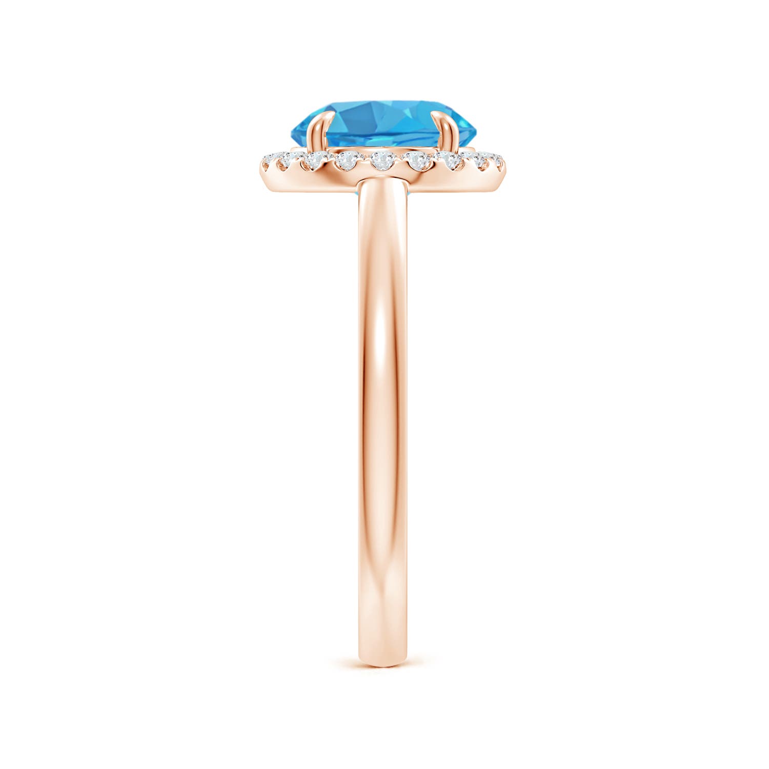 AA - Swiss Blue Topaz / 2.51 CT / 14 KT Rose Gold