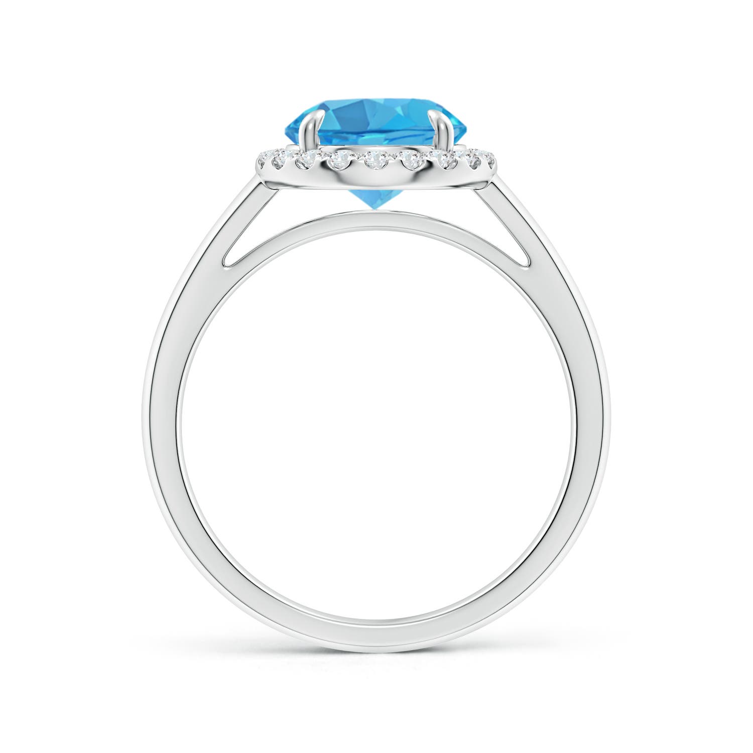 AA - Swiss Blue Topaz / 2.51 CT / 14 KT White Gold