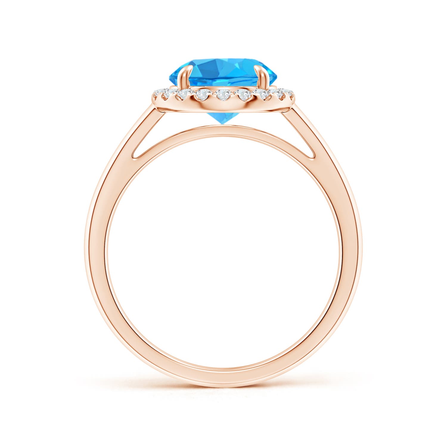 AAA - Swiss Blue Topaz / 2.51 CT / 14 KT Rose Gold