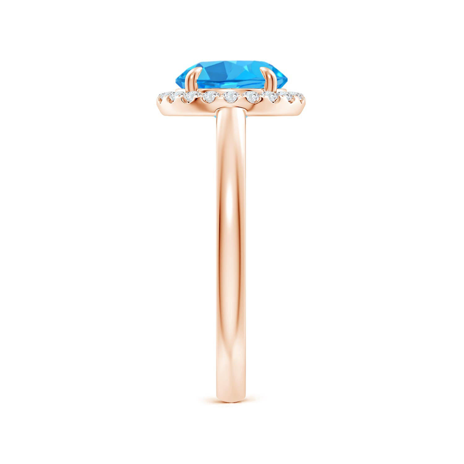 AAA - Swiss Blue Topaz / 2.51 CT / 14 KT Rose Gold