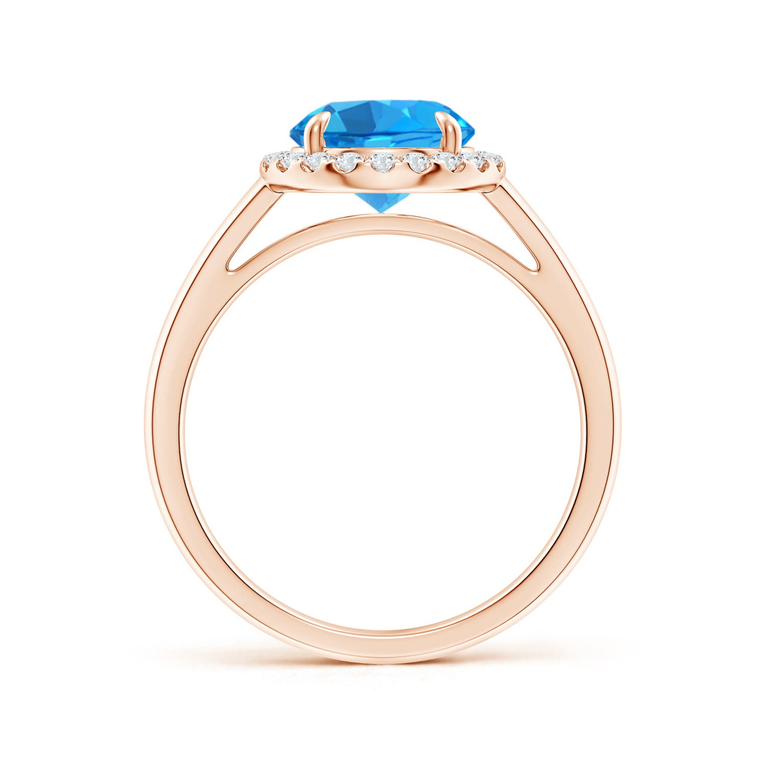 AAAA - Swiss Blue Topaz / 2.51 CT / 14 KT Rose Gold