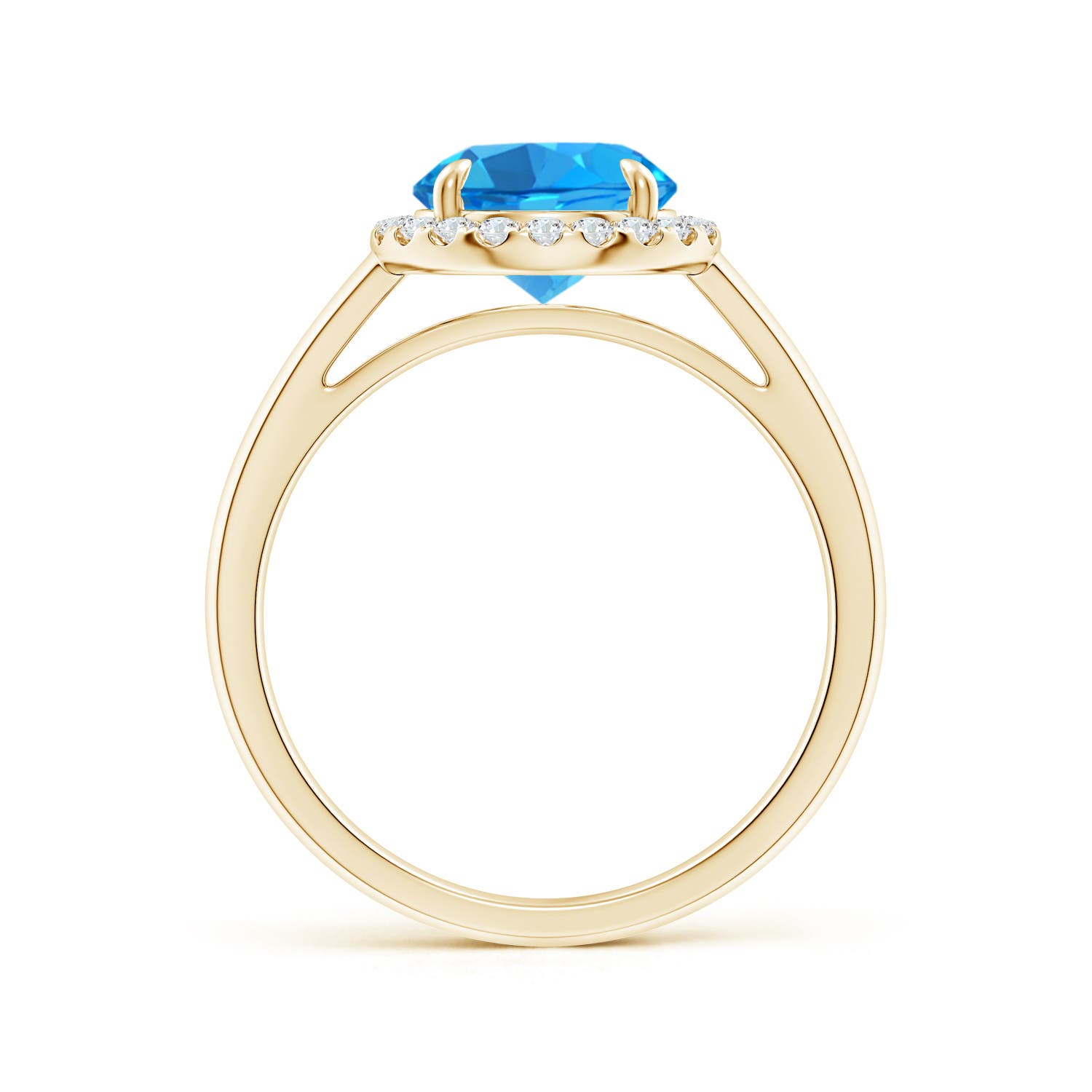 AAAA - Swiss Blue Topaz / 2.51 CT / 14 KT Yellow Gold