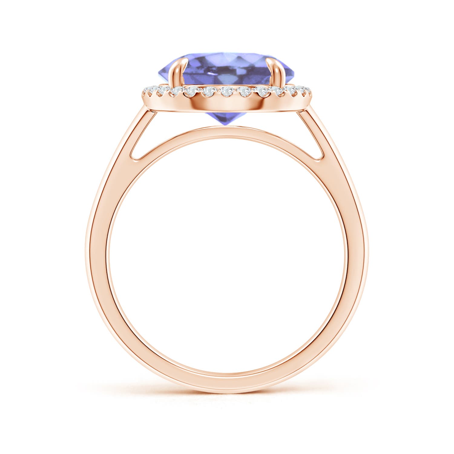 A - Tanzanite / 3.67 CT / 14 KT Rose Gold