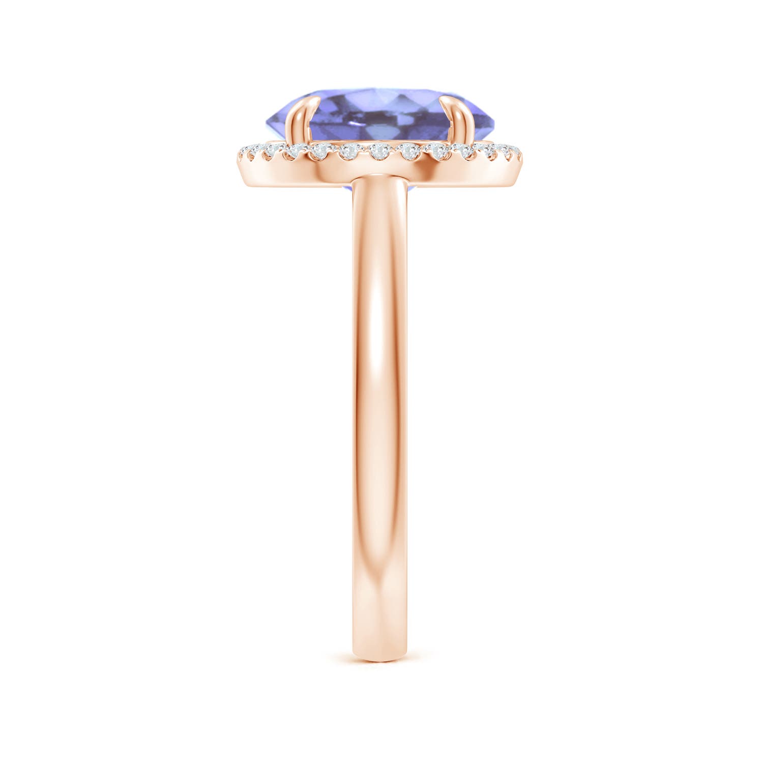 A - Tanzanite / 3.67 CT / 14 KT Rose Gold