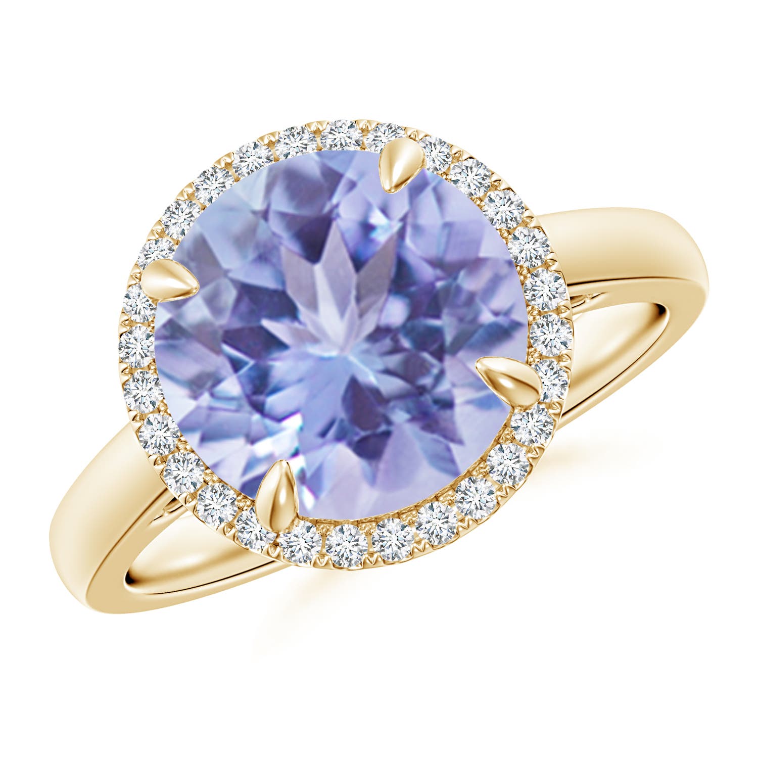 A - Tanzanite / 3.67 CT / 14 KT Yellow Gold