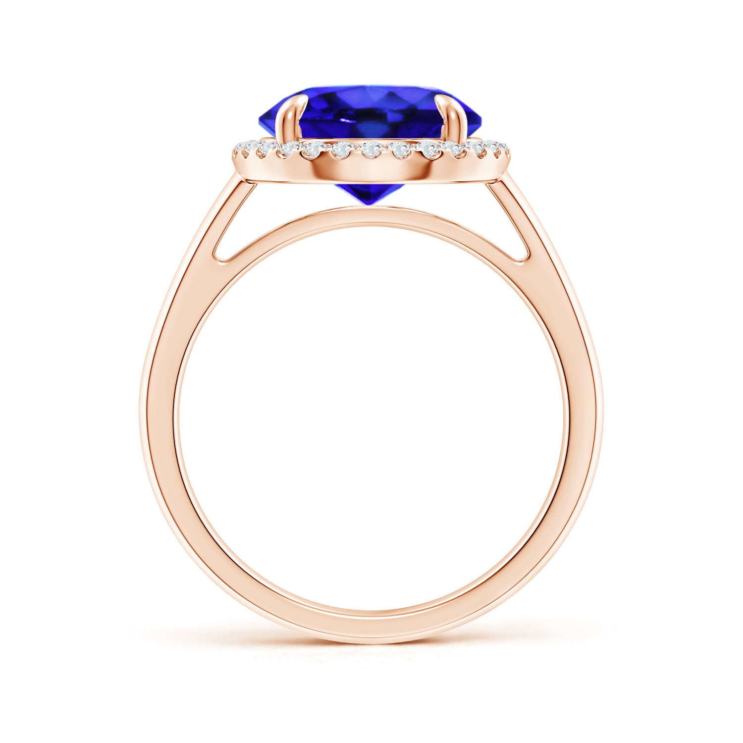 AAA - Tanzanite / 3.67 CT / 14 KT Rose Gold