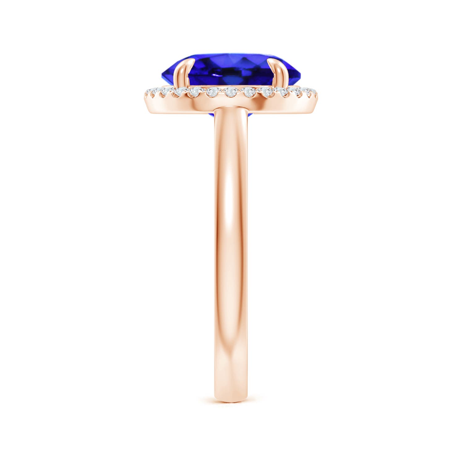 AAA - Tanzanite / 3.67 CT / 14 KT Rose Gold